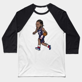 Kawhi Leonard LAC Cartoon Style Baseball T-Shirt